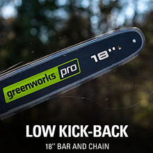 Load image into Gallery viewer, Greenworks Pro 80V 18-Inch Brushless Cordless Chainsaw, Tool Only GCS80450

