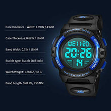 Load image into Gallery viewer, Kids Watch,Boys Watch for 6-15 Year Old Boys,Digital Sport Outdoor Multifunctional Chronograph LED 50 M Waterproof Alarm Calendar Analog Watch for Children with Silicone Band

