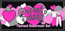 Load image into Gallery viewer, Sweet &amp; Sassy Girl's 2-Pack Thermal Warm Underwear Top and Pant Set-Grey/White-6x
