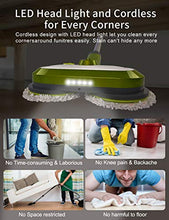 Load image into Gallery viewer, Cordless Electric Mop, Electric Spin Mop with LED Headlight and Water Spray, Up to 60 mins Powerful Floor Cleaner with 300ml Water Tank, Polisher for Hardwood, Tile Floors, Quiet Cleaning &amp; Waxing
