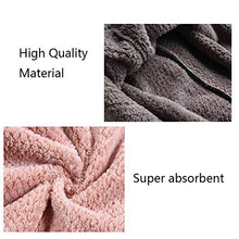 Load image into Gallery viewer, M-bestl 2 Pack Hair Drying Towels, Hair Wrap Towels, Super Absorbent Microfiber Hair Towel Turban with Button Design to Dry Hair Quickly(Coffee&amp; Pink)

