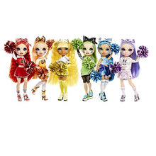 Load image into Gallery viewer, Rainbow High Cheer Jade Hunter – Green Cheerleader Fashion Doll with 2 Pom Poms and Doll Accessories, Great Gift for Kids 6-12 Years Old
