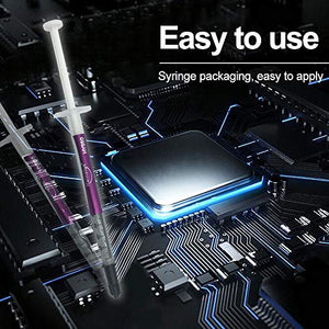 10 Pack HY880 Thermal Paste Kit-5.15 W/MK 1 G/Pcs, High Performance Thermal Compound Paste Grease Heatsink for CPU, Processor, All Cooler Master, Computer, PS4