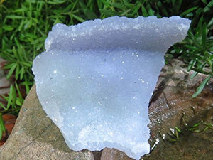 StarStuff.Rocks Authentic African Rock, Mineral, and Crystal Specimen Show (Blue Lace Agate)