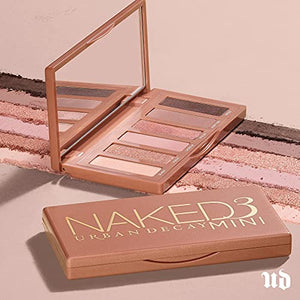Urban Decay Naked3 Mini Eyeshadow Palette - Pigmented Eye Makeup Palette For On the Go - Ultra Blendable - Up to 12 Hour Wear