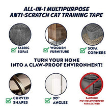 Load image into Gallery viewer, Panther Armor Cat Scratch Deterrent Tape – 8(Eight)-Pack – Double Sided Anti Cats Scratching Sticky Tape – 4-Pack XL 16”L 12”W + 4-Pack Large 17”L 10”W Furniture Protectors – Clear Training Tape
