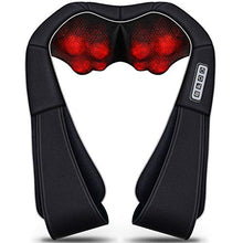 Load image into Gallery viewer, Shiatsu Neck and Back Massager with Heat , VIKTOR JURGEN Deep Tissue Kneading Sports Recovery Massagers for Neck, Back, Shoulders, Foot , Relaxation Gifts for Him,Her,Women,Men
