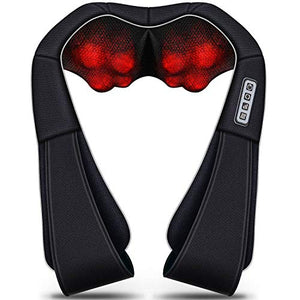 Shiatsu Neck and Back Massager with Heat , VIKTOR JURGEN Deep Tissue Kneading Sports Recovery Massagers for Neck, Back, Shoulders, Foot , Relaxation Gifts for Him,Her,Women,Men