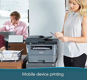 Brother Monochrome Laser Printer, Compact All-In One Printer, Multifunction Printer, MFCL2710DW, Wireless Networking and Duplex Printing, Amazon Dash Replenishment Ready