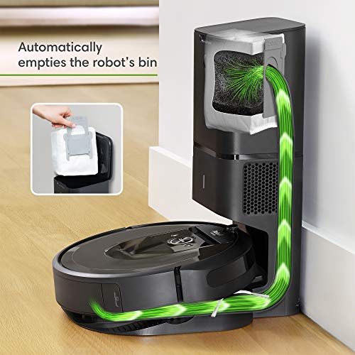 Load image into Gallery viewer, iRobot Roomba i7+ (7550) Robot Vacuum with Automatic Dirt Disposal-Empties Itself, Wi-Fi Connected, Smart Mapping, Works with Alexa, Ideal for Pet Hair, Carpets, Hard Floors, Black