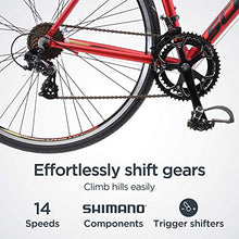 Load image into Gallery viewer, Schwinn Volare 1400 Adult Hybrid Road Bike, 28-inch wheel, aluminum frame, Red

