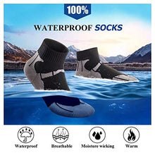 Load image into Gallery viewer, SuMade Warm Waterproof Motorcycle Socks,Mens High Performance Military Outdoor Full Cushioned Performance Wicking Dry Fit Hiking Fishing Wading Socks 1 Pair (White,Large)
