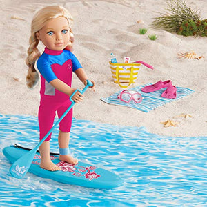 Journey Girls Summer Surf Set for 18 Inch Dolls, Includes Surfboard and Wet Suit, Amazon Exclusive, by Just Play