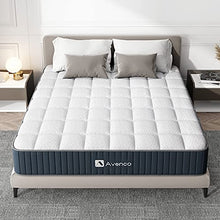 Load image into Gallery viewer, Queen Mattress,Avenco Queen Size Mattress,10 Inch Hybrid Queen Mattress in a Box,Innerspring and Comfortable Foam,Back Pain Relief, CertiPUR-US, 10 Years Support
