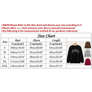 Hemlock Teen Girls Sweatshirts Crewneck Long Sleeve Tops Letter Print Sweatshirt Pullover Juniors Back to Sschool Tops