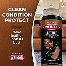 Load image into Gallery viewer, Weiman Leather Cleaner &amp; Conditioner Care Kit | Non-Toxic Restores Leather Surfaces | Ultra Violet Protectants Help Prevent Cracking or Fading of Leather Furniture, Car Seats, Shoes
