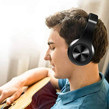 Load image into Gallery viewer, Wireless Headset with Mic, Foldable Bluetooth Headphone with 3.5mm Audio Jack, Built-in Noise Cancelling Microphone, Support for Plug-in Card, for PC, Phone(Black)
