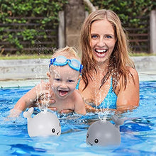 Load image into Gallery viewer, Leipal Baby Bath Toys for Kids Light Up Whale Bath Toys Sprinkler Bathtub Toys for Toddlers (White)
