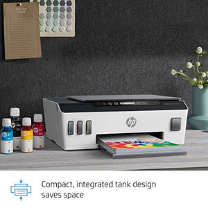 HP Smart Tank Plus 551 Wireless All-in-One Ink Tank Printer, up to 2 Years of Ink in Bottles, Mobile Remote Print, Scan, Copy, Works with Alexa (6HF11A)