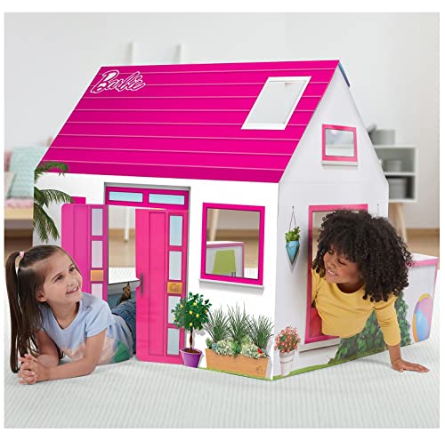 WowWee Pop2Play Barbie Playhouse – Lifesize Pretend Play Dreamhouse for Kids – Folds Flat for Easy Storage