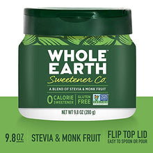 Load image into Gallery viewer, WHOLE EARTH Stevia &amp; Monk Fruit Plant-Based Sweetener, 9.8 Ounce Jar
