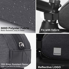 Load image into Gallery viewer, Roswheel Essentials Series 121468 Bike Frame Bag Bicycle Top Tube Pack Cycling Accessories Pouch Cell Phone Holder, Black
