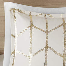 Load image into Gallery viewer, Intelligent Design Raina Duvet Cover Set, Twin/Twin XL, Ivory/Gold

