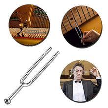 Load image into Gallery viewer, S-Mechanic Tuning Fork, 3 Pack A440Hz Tuning Fork - Standard A 440 Hz Violin Guitar Tuner Musical Instrument with Silicone Hammer
