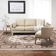 Load image into Gallery viewer, Home Dynamix Premium Sakarya Traditional Medallion Border Area Rug, Ivory/Brown, 7'9"x10'8" Rectangle
