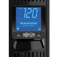 Load image into Gallery viewer, Tripp Lite SMART1500LCD 1500VA Smart UPS Battery Back Up, 900W Rack-Mount/Tower, LCD, AVR, USB, DB9, 3 Year Warranty &amp; Dollar 250,000 Insurance Black
