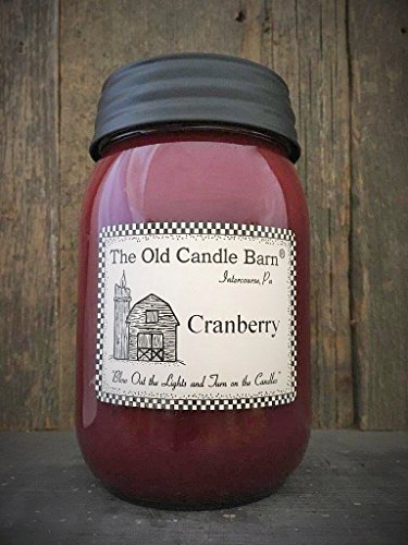 Cranberry 16 Oz Jar Candle - Made in The USA - Blow Out The Light and Turn On The Candles!