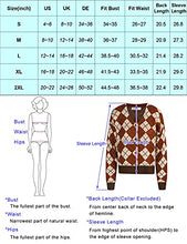 Load image into Gallery viewer, Women Lantern Sleeve Lightweight Cardigan Red Plaid Short Cover Up Warm Winter S
