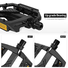 Load image into Gallery viewer, SYDIXON Mountain Bike Pedals, Road Bike Pedals Non-Slip 9/16”Aluminum Alloy Platform Pedals, Sealed Bearing Bicycles Platform Flat Pedals for Road Mountain MTB MBX Bike

