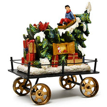 Load image into Gallery viewer, Gift Boutique Christmas Express Train Table Decor - Holiday 3-Piece Mini 6" Stone Resin for Office Desk Shelf Kitchen Mantle Decoration
