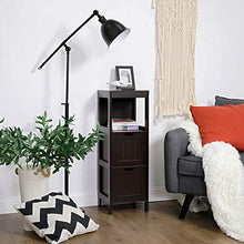 Load image into Gallery viewer, VASAGLE Floor Cabinet, Bathroom Storage Organizer Rack Stand, Multifunctional Corner Unit, 2 Drawers, Brown UBBC42BR
