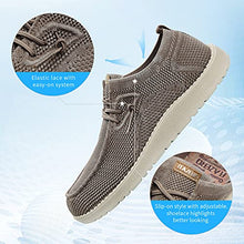 Load image into Gallery viewer, 1TAZERO Men Slip On Shoes Loafer with Arch Support Insoles,Men Casual Shoes for Plantar Fasciitis(Khaki 16)
