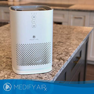 Medify MA-14W2 Medical Grade Filtration H13 HEPA Air Purifier for 200 Sq. Ft. (99.9%) Allergies, dust, Pollen, Perfect for Office, bedrooms, dorms and Nurseries - White, 2-Pack