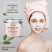 Load image into Gallery viewer, Himalayan Clay Mud Mask for Face and Body by Majestic Pure - Exfoliating and Facial Acne Fighting Mask - Reduces Appearance of Pores, 10 oz
