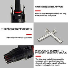 Load image into Gallery viewer, YXGOOD Solar Connectors MC4 Male/Female IP67 Waterproof Solar Panel Cable Connectors (6 Pairs Solar connectors)

