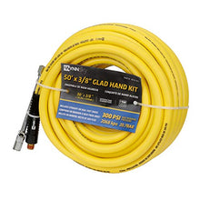 Load image into Gallery viewer, WYNNsky Truck Inflator Kit, 3/8''×50ft Hybrid Air Hose with 1/4''MNPT Endings, Universal Glad Hand&amp;Chuck
