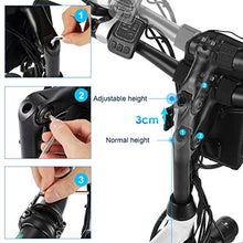 Load image into Gallery viewer, ANCHEER Electric Bike Folding Electric Mountain Bike with 26" Magnesium Alloy 6 Spokes Integrated Wheel, Premium Full Suspension and 21 Speed Gears
