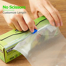 Load image into Gallery viewer, KitchenBoss Vacuum Sealer Rolls Bag, 6 Pack 8&quot;x16.5&#39; and 11&quot;x16.5&#39; Food Saver Bag Rolls with Cutter Box,Sous Vide Roll Bag(100 feet) Works with FoodSaver Sealers
