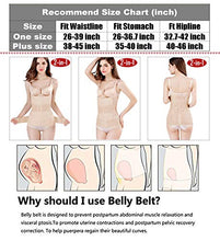 Load image into Gallery viewer, 2 in 1 Postpartum Belly Wrap Waist/Pelvis Belt C-Section Natural Labour Belly Support Recovery Belt (Nude, One Size)
