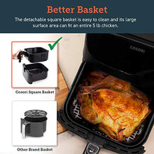 Load image into Gallery viewer, COSORI Smart WiFi Air Fryer 5.8QT(100 Recipes), Digital Touchscreen with 11 Cooking Presets for Air Frying, Roasting &amp; Keep Warm ,Preheat &amp; Shake Remind, Works with Alexa &amp; Google Assistant,1700W
