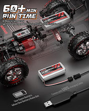 Load image into Gallery viewer, 1:14 Scale Big RC Car, caivun RC Cars 4WD Off Road Hobby Trucks 40+ KM/H High Speed Remote Control Car with Two 1500mAh Batteries, 2.4GHz All Terrain Toy Vehicle Crawler Gift for Adults Teens Boys
