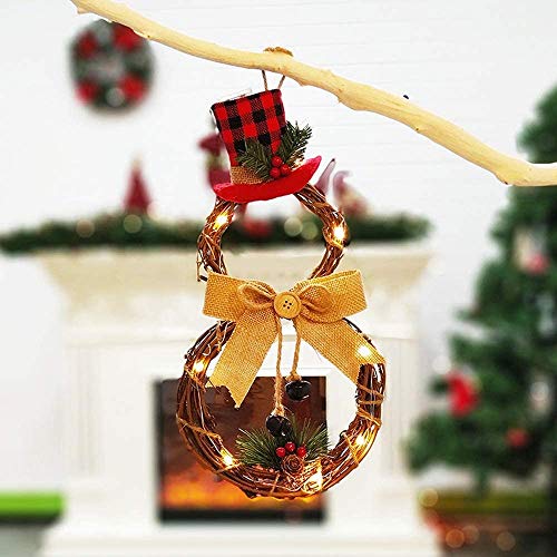 Load image into Gallery viewer, Christmas Joy Sign Decorations - Plaid Wreath Burlap Wooden Holiday Decor for Home Window Wall Indoor Outdoor
