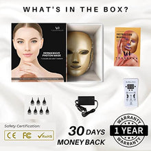 Load image into Gallery viewer, LED Face Mask Light Therapy - 7 Colors Premium Dermawave Photon Mask for Facial and Neck with 192 LEDs - Professional Blue &amp; Red Light for Anti Aging &amp; Skin Rejuvenation - Korean skincare
