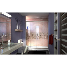 Load image into Gallery viewer, DreamLine Visions 56-60 in. W x 72 in. H Semi-Frameless Sliding Shower Door in Brushed Nickel, SHDR-1160726-04
