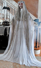 Load image into Gallery viewer, Halloween Prop Lifesize Animated Ghost Bride and Groom with Flashing Red Eyes
