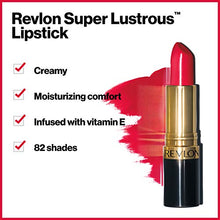 Load image into Gallery viewer, Revlon Super Lustrous Lipstick, High Impact Lipcolor with Moisturizing Creamy Formula, Infused with Vitamin E and Avocado Oil in Pink Pearl, Fuchsia Fusion (657)
